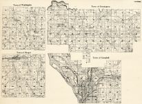 La Crosse County - Washington, Farmington, Bangor, Campbell, Wisconsin State Atlas 1930c